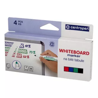 Marker Centropen 8559/4 táblákhoz 4 színű hengeres hegy 2,5 mm