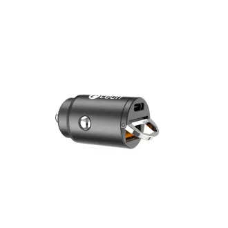 C-TECH USB autós töltő UCC-02, 1x C típus   1 x A típus, 30W