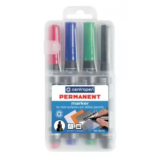 Centropen 8576/4 tartós 4 színű, ék alakú filctoll 1-4,6 mm-es marker