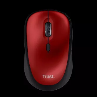 TRUST Yvi  vezeték nélküli egér Eco Red, piros, piros