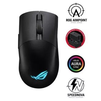 ASUS egér ROG KERIS WIRELESS AIMPOINT (P709), RGB, Bluetooth, fekete