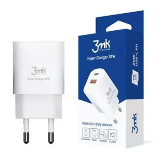 3mk hálózati töltő - Hyper Charger 20W, fehér 3mk hálózati töltő - Hyper Charger 20W, fehér