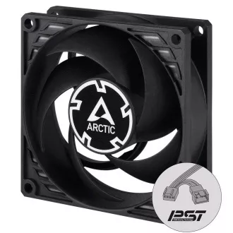 ARCTIC ventilátor P8 PWM PST 80 x 80 x 25mm, fekete