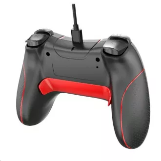 C-TECH Gamepad Theon PC/PS3-hoz, 2 programozható makró gomb, 2x analóg, X-bemenet, rezgő, 1, 8m kábel
