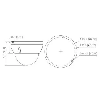 Dahua IPC-HDBW2441E-S-0280B, IP kamera, 4Mpx, 1/2.9 - Használt Dahua IPC-HDBW2441E-S-0280B, IP kamera, 4Mpx, 1/2.9 - Használt