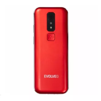 EVOLVEO EasyPhone LT, mobiltelefon idősek számára töltőállvánnyal, piros színű
