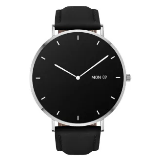 Garett Smartwatch Verona ezüst, fekete szíjjal