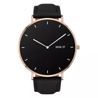 Garett Smartwatch Verona arany, fekete szíjjal - Használt