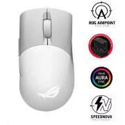 ASUS egér ROG KERIS WIRELESS AIMPOINT FEHÉR (P709), RGB, Bluetooth, fehér