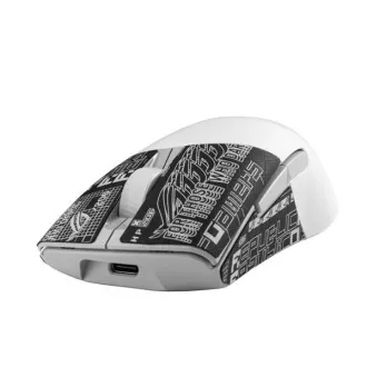 ASUS egér ROG KERIS WIRELESS AIMPOINT FEHÉR (P709), RGB, Bluetooth, fehér