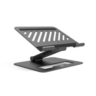 PORT dokkolóállomás állítható laptop állvánnyal akár 7 perifériához USB-C-n keresztül, fekete színben PORT dokkolóállomás állítható laptop állvánnyal akár 7 perifériához USB-C-n keresztül, fekete színben