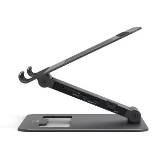 PORT dokkolóállomás állítható laptop állvánnyal akár 7 perifériához USB-C-n keresztül, fekete színben PORT dokkolóállomás állítható laptop állvánnyal akár 7 perifériához USB-C-n keresztül, fekete színben