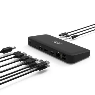 PORT dokkolóállomás akár 9 perifériához USB-C-n keresztül, fekete színben