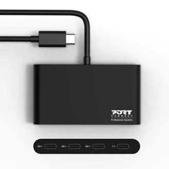 PORT hub USB-C 3x USB-C 3.1 porttal   1x USB-C 100 W-os PD-vel