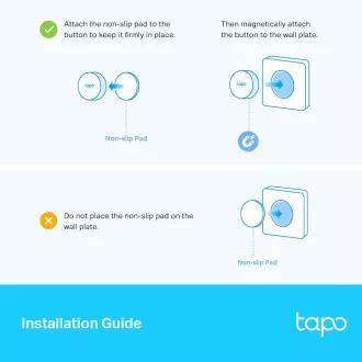 TP-Link Tapo S200D intelligens gomb beépítőkerettel