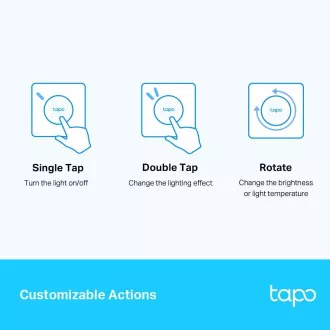 TP-Link Tapo S200D intelligens gomb beépítőkerettel
