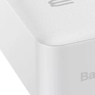 Baseus Bipow powerbank digitális kijelzővel 30000mAh 15W fehér