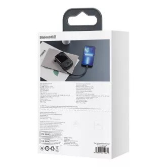Baseus Qpow Pro digitális kijelzős gyorstöltő Power Bank 20000mAh 20W iP Fekete