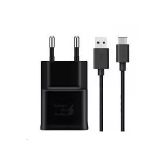 Samsung hálózati töltő EP-TA200EBE   EP-DG970BBE, USB-C, 15 W, fekete - ömlesztett állapotban