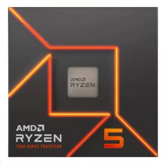 CPU AMD RYZEN 5 7600, 6-magos, 3,8 GHz, 38 MB gyorsítótár, 65 W, foglalat AM5, BOX