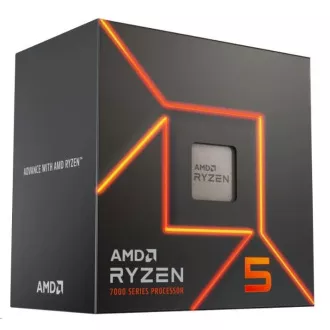 CPU AMD RYZEN 5 7600, 6-magos, 3,8 GHz, 38 MB gyorsítótár, 65 W, foglalat AM5, BOX