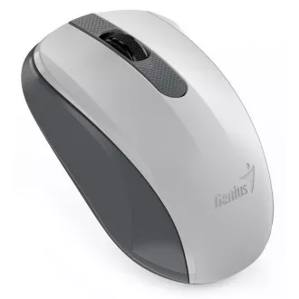 GENIUS egér NX-8008S/ 1200 dpi/ vezeték nélküli/ néma/ BlueEye érzékelő/ fehér/ szürke