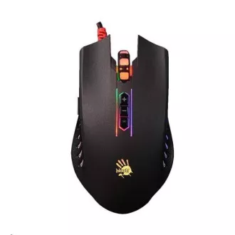A4tech játékegér BLOODY Q81, 3200DPI, USB, RGB, fekete