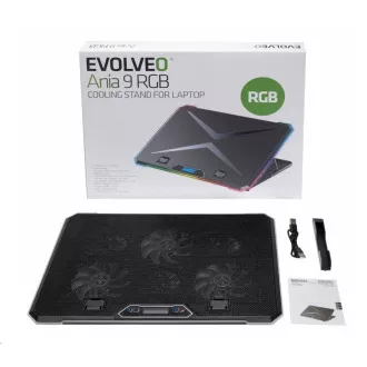 EVOLVEO Ania 9 RGB, állítható laptop állvány