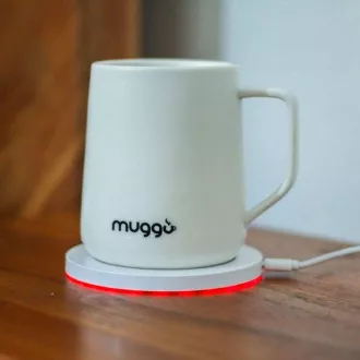 Muggo QI intelligens fűtött bögre - fehér
