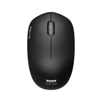 PORT vezeték nélküli egér Wireless COLLECTION, USB-A dongle, 2.4Ghz, 1600DPI, fekete PORT vezeték nélküli egér Wireless COLLECTION, USB-A dongle, 2.4Ghz, 1600DPI, fekete