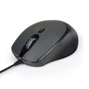 PORT optikai egér SILENT, USB-A/USB-C, 3600 DPI, fekete