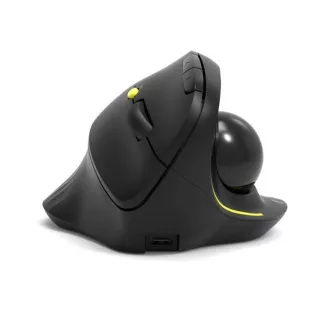 PORT vezeték nélküli ergonomikus egér ERGONOMIC TRACKBALL, 2, 4 Ghz & Bluetooth, USB-A/C, fekete