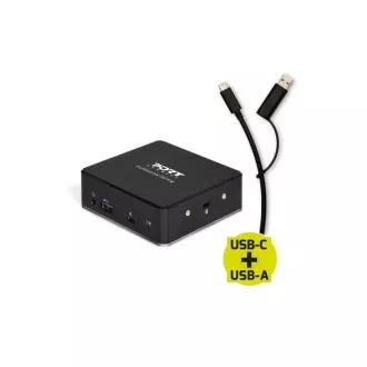 PORT dokkolóállomás 8in1 USB-C, USB-A, kettős videó, HDMI, Ethernet, audio, USB 3.0