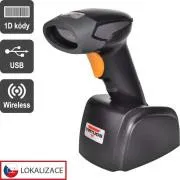Virtuos CCD olvasó Virtuos HW-311A, vezeték nélküli, USB bázis, fekete - Használt