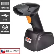 Virtuos CCD olvasó Virtuos HW-311A, vezeték nélküli, USB bázis, fekete