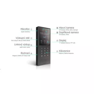 Akuvox X912 High-end antivandál videó intercom FaceID-vel Akuvox X912 High-end antivandál videó intercom FaceID-vel