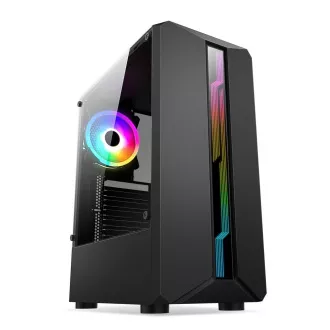 1stCOOL SHARK 1 tok, középső torony, AU, USB 3.0, tápegység nélkül, RGB ventilátor, átlátszó oldallap, fekete színben 1stCOOL SHARK 1 tok, középső torony, AU, USB 3.0, tápegység nélkül, RGB ventilátor, átlátszó oldallap, fekete színben