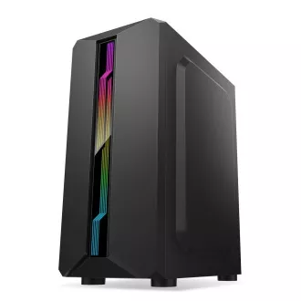 1stCOOL SHARK 1 tok, középső torony, AU, USB 3.0, tápegység nélkül, RGB ventilátor, átlátszó oldallap, fekete színben 1stCOOL SHARK 1 tok, középső torony, AU, USB 3.0, tápegység nélkül, RGB ventilátor, átlátszó oldallap, fekete színben