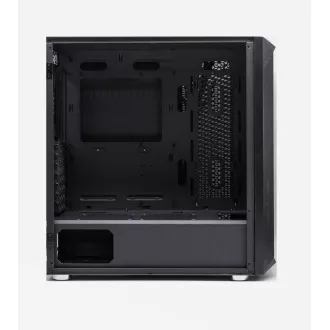 1stCOOL Wind Storm Black MiddleTower, AU, USB3.0, tápegység nélkül, fekete színű