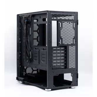 1stCOOL Wind Storm Black MiddleTower, AU, USB3.0, tápegység nélkül, fekete színű