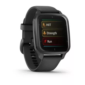 Garmin Venu Sq 2 Music, Slate / Fekete szilikon szíj Garmin Venu Sq 2 Music, Slate / Fekete szilikon szíj
