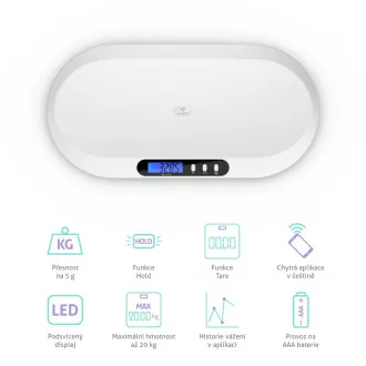 TrueLife BabyScale B5 BT - Intelligens babamérleg TrueLife BabyScale B5 BT - Intelligens babamérleg