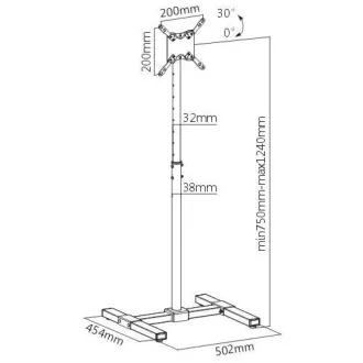 TV monitor állvány Fiber Mounts FM11 TV monitor állvány Fiber Mounts FM11