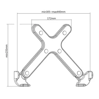 Laptop tartó Fiber Mounts M8C36