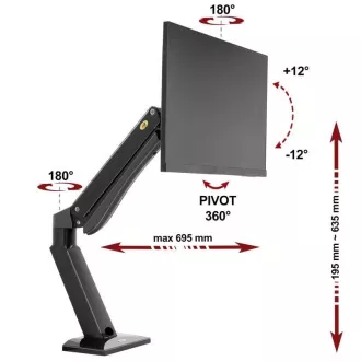 Monitor- vagy TV-tartó NB NB45B