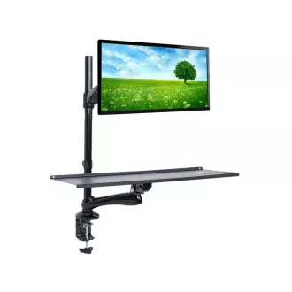 Asztali monitor tartó billentyűzet polccal Fiber Mounts M68C1
