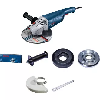 BOSCH GWS 2200, sarokcsiszoló, 2.200 W, 6.500 - 6.500 fordulat/perc, 230 mm, zárható kapcsoló BOSCH GWS 2200, sarokcsiszoló, 2.200 W, 6.500 - 6.500 fordulat/perc, 230 mm, zárható kapcsoló