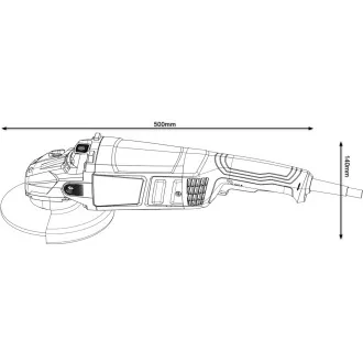 BOSCH GWS 2200, sarokcsiszoló, 2.200 W, 6.500 - 6.500 fordulat/perc, 230 mm, zárható kapcsoló BOSCH GWS 2200, sarokcsiszoló, 2.200 W, 6.500 - 6.500 fordulat/perc, 230 mm, zárható kapcsoló