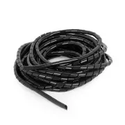 C-Tech CABLEXPERT kábelfeszítő spirál, 12mm, 10 m, fekete