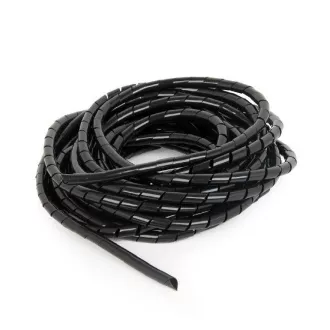 C-Tech CABLEXPERT kábelfeszítő spirál, 12mm, 10 m, fekete